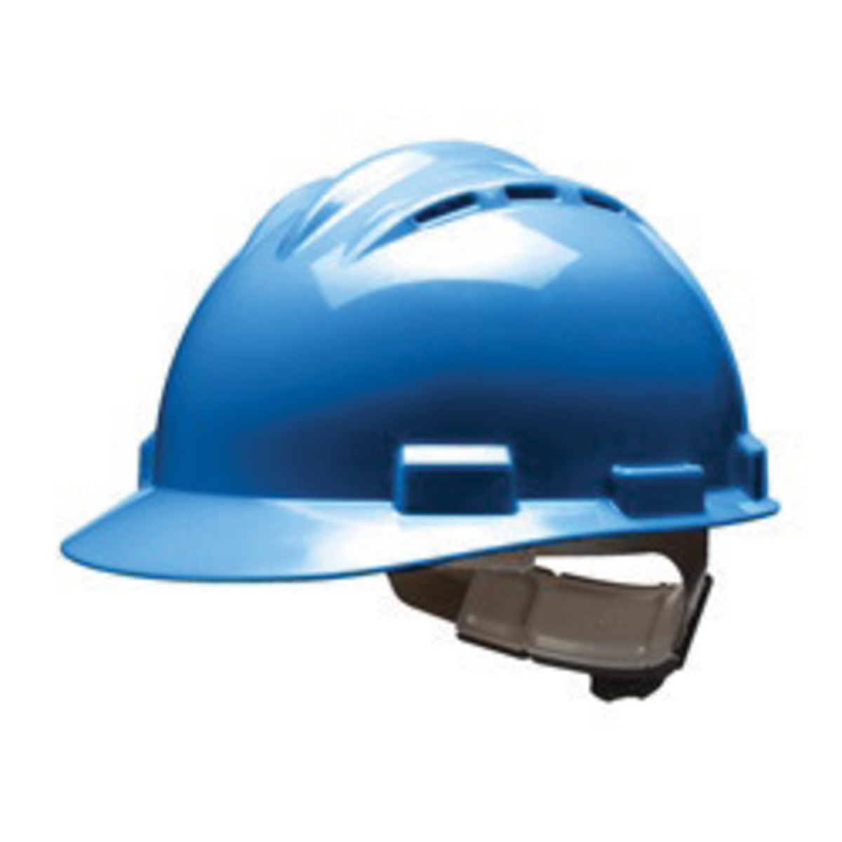 BUL62KBR - Bullard® Blue HDPE Cap Style Hard Hat With Ratchet/4 Point Ratchet Suspension