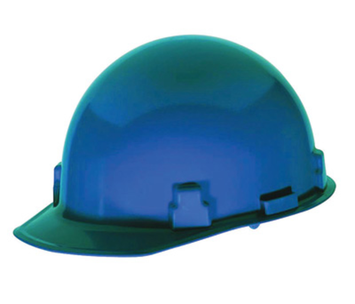 MSA Blue | Blue Nylon Cap Style Hard Hat With Ratchet/4 Point Ratchet Suspension