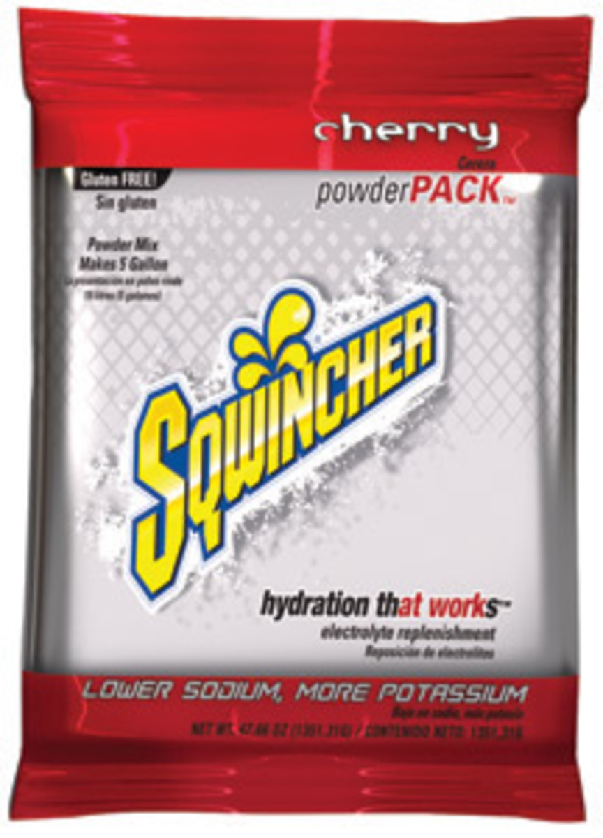 Sqwincher® 47.66 Ounce Cherry Flavor Powder Pack Powder Mix Package Electrolyte Drink
