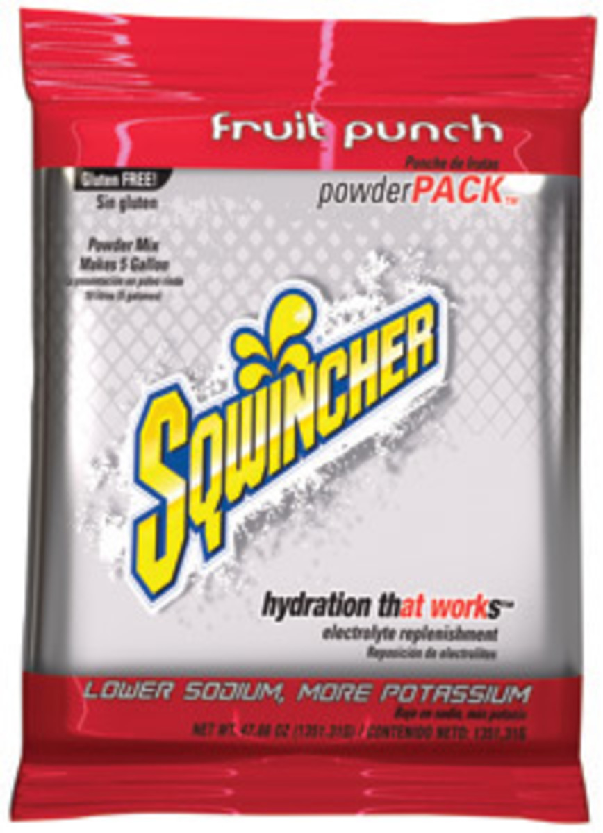 Sqwincher® 47.66 Ounce Fruit Punch Flavor Powder Pack Powder Mix Package Electrolyte Drink