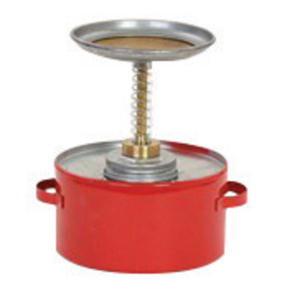 Eagle 2 Quart Red Galvanized Steel Safety Plunger Can