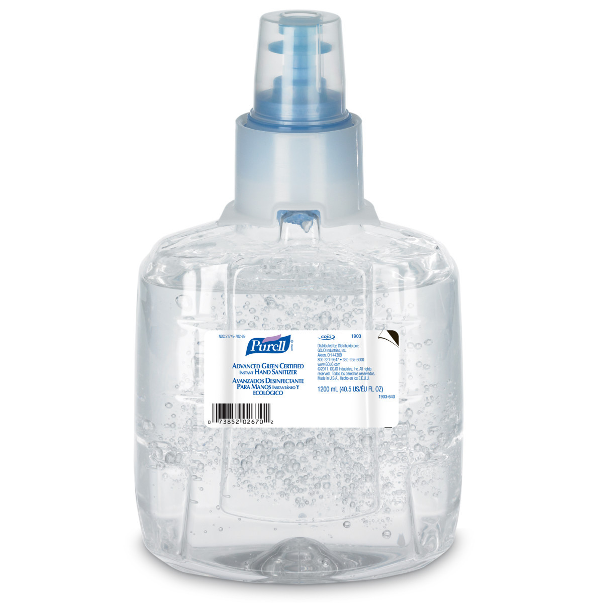 GOJO® 1200 mL Refill Clear PURELL® Fragrance-Free Hand Sanitizer (Availability restrictions apply.)