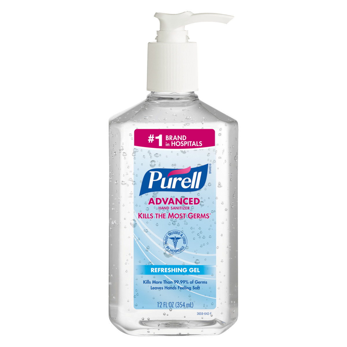 GOJO® 12 Ounce Bottle Clear PURELL® Fragrance-Free Hand Sanitizer (Availability restrictions apply.)
