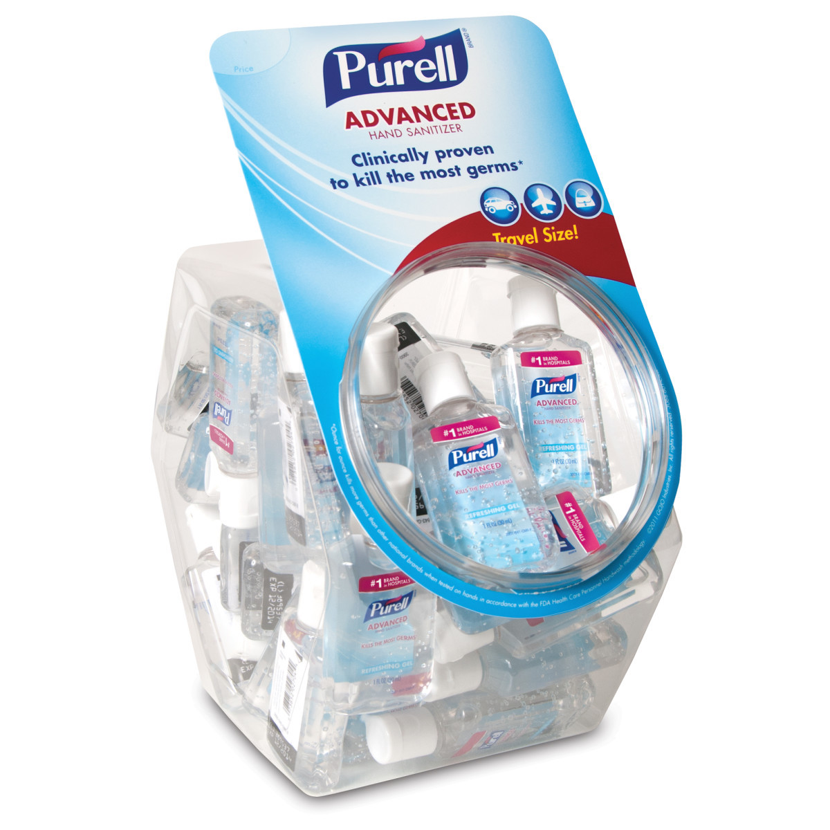 GOJO® 1 Ounce Bottle Clear PURELL® Fragrance-Free Hand Sanitizer (Availability restrictions apply.)