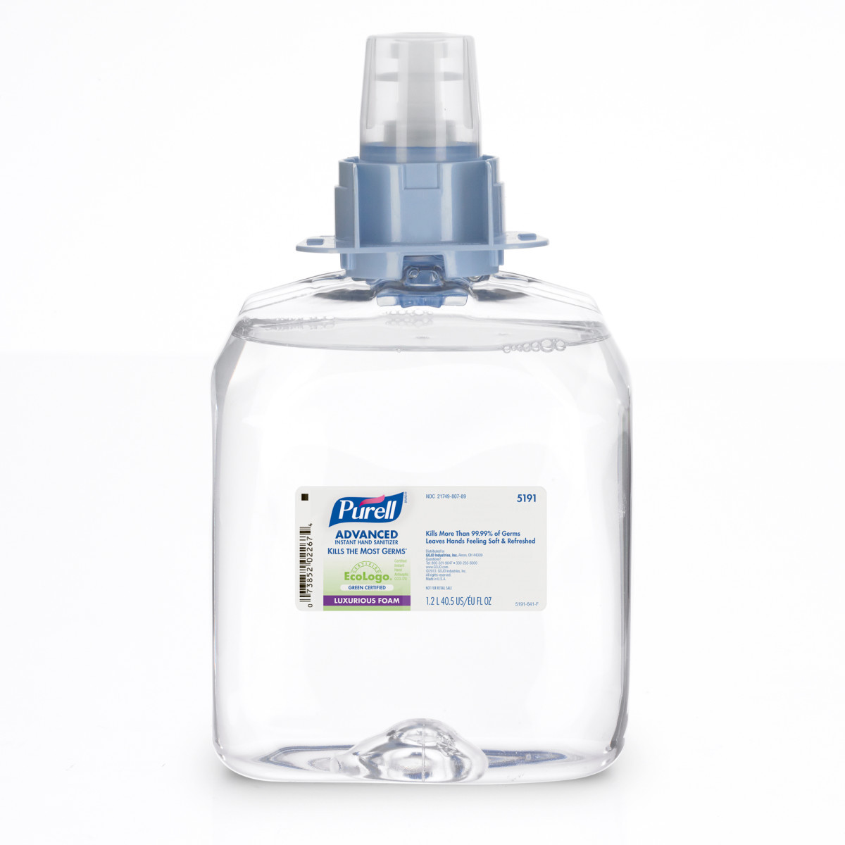 GOJO® 1200 mL Refill Clear PURELL® Fragrance-Free Hand Sanitizer (Availability restrictions apply.)