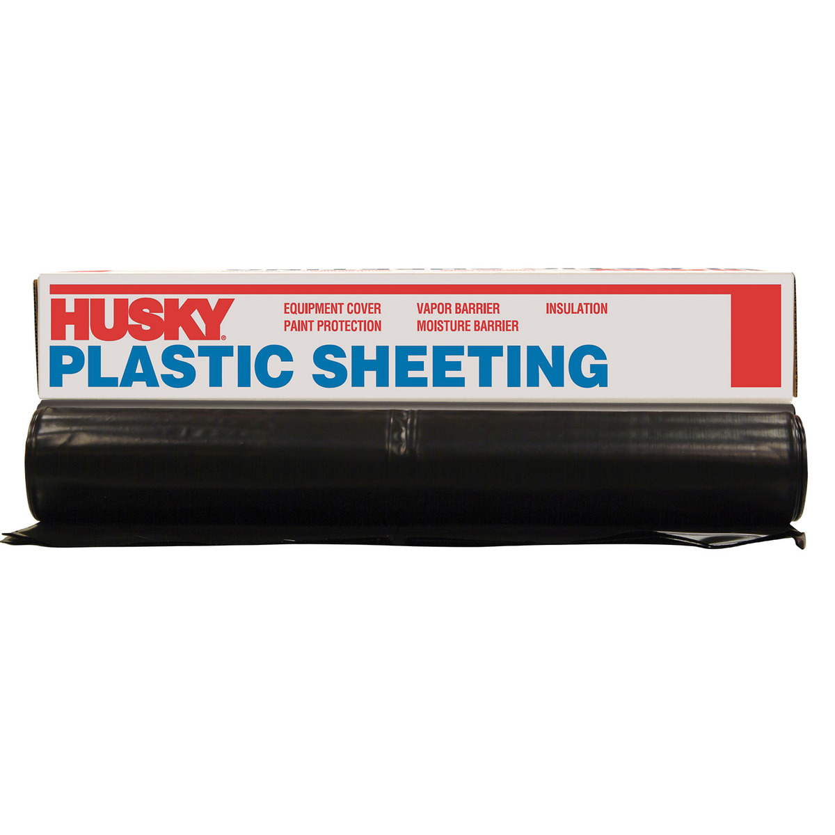Poly-America 10' X 100' Clear 4 mil Polyethylene Husky Plastic Sheeting