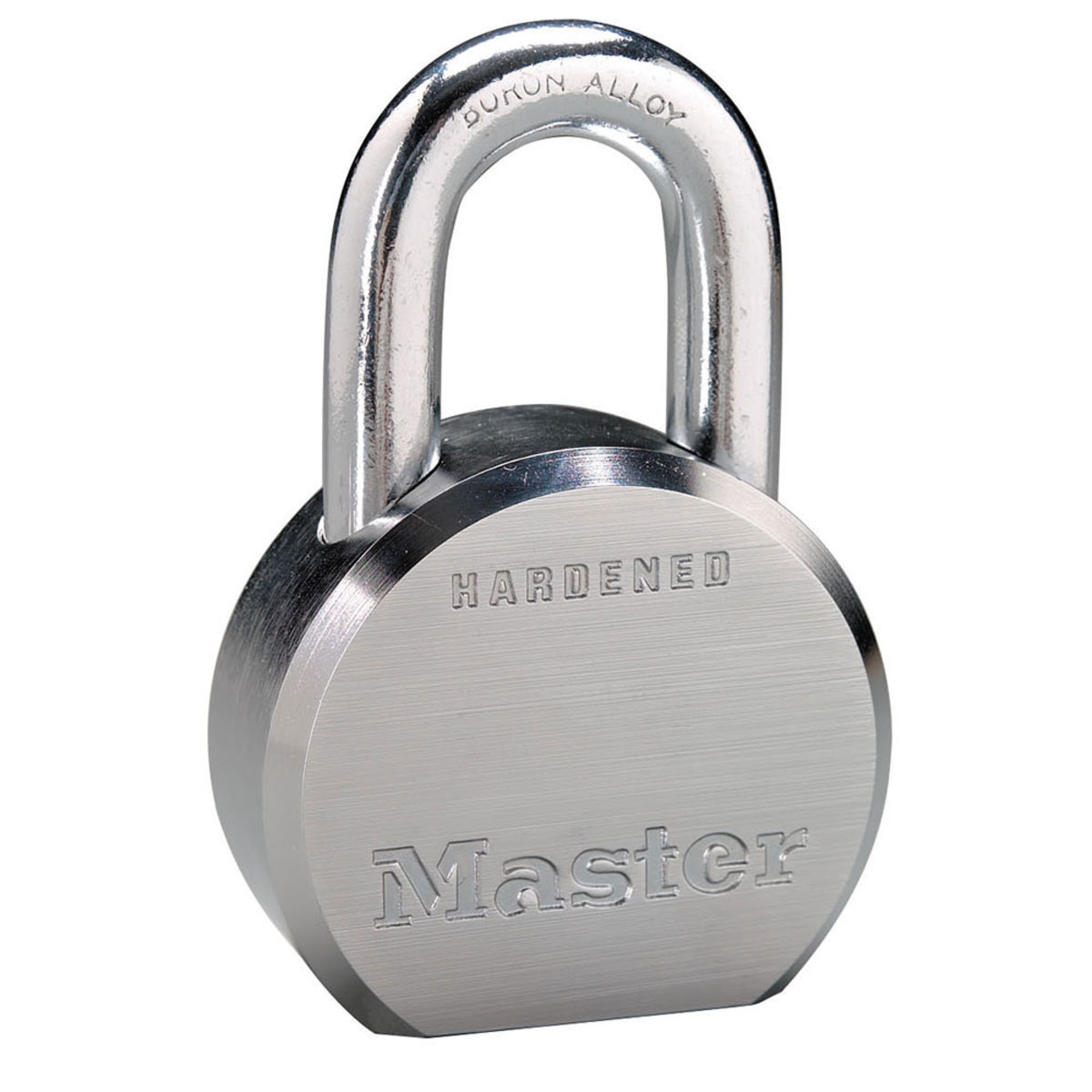 Master Lock® Chrome Solid Steel High Security Padlock Boron Alloy Shackle