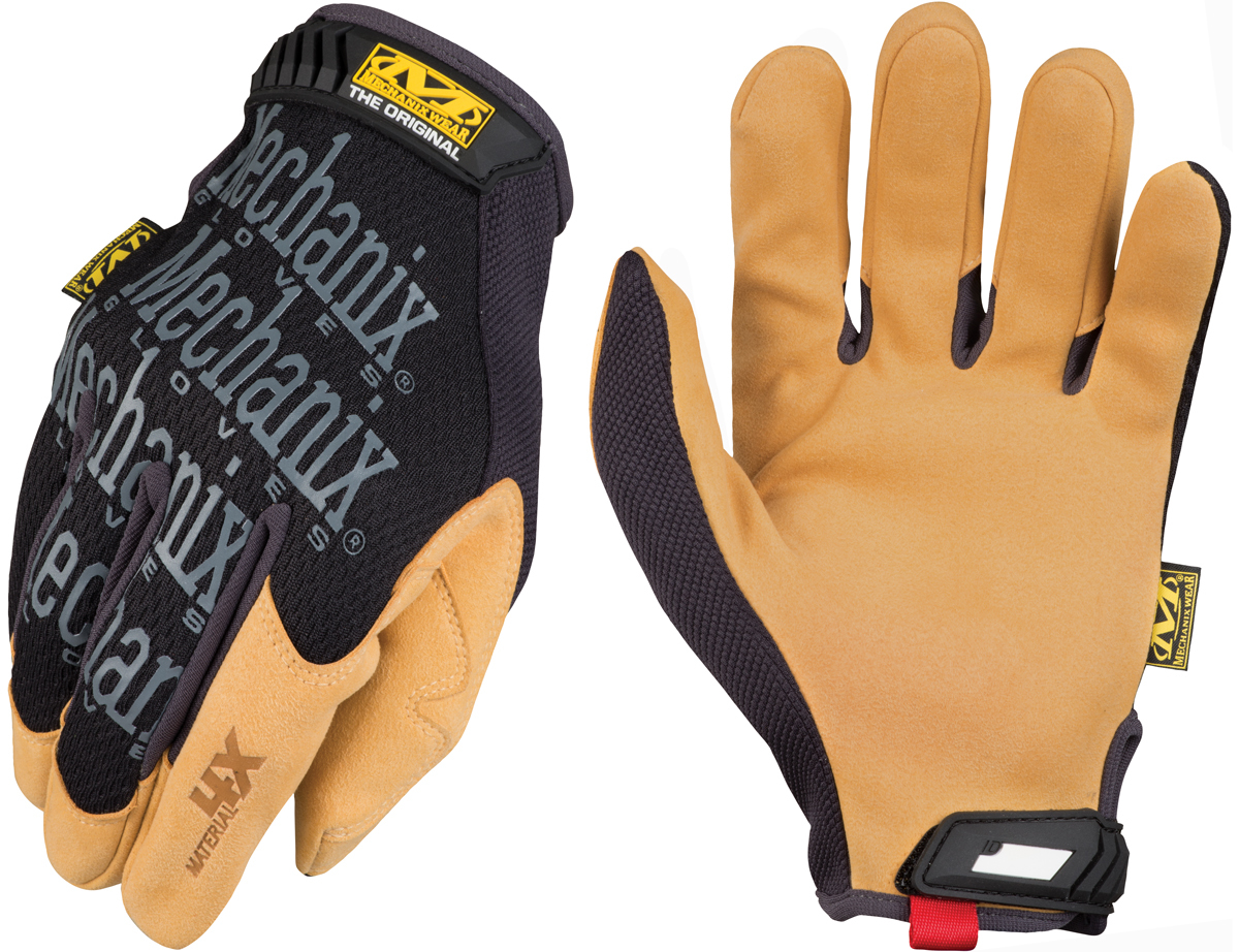 Mechanix Wear® Size 10 Black And Tan Material4X® Original® Synthetic Leather And TrekDry® Full Finger Mechanics Gloves With Hook