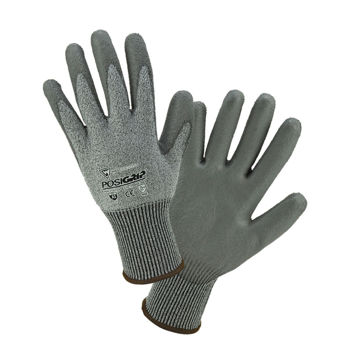 PIP® Large PosiGrip® 13 Gauge High Performance Polyethylene Cut Resistant Gloves With Polyurethane Coating