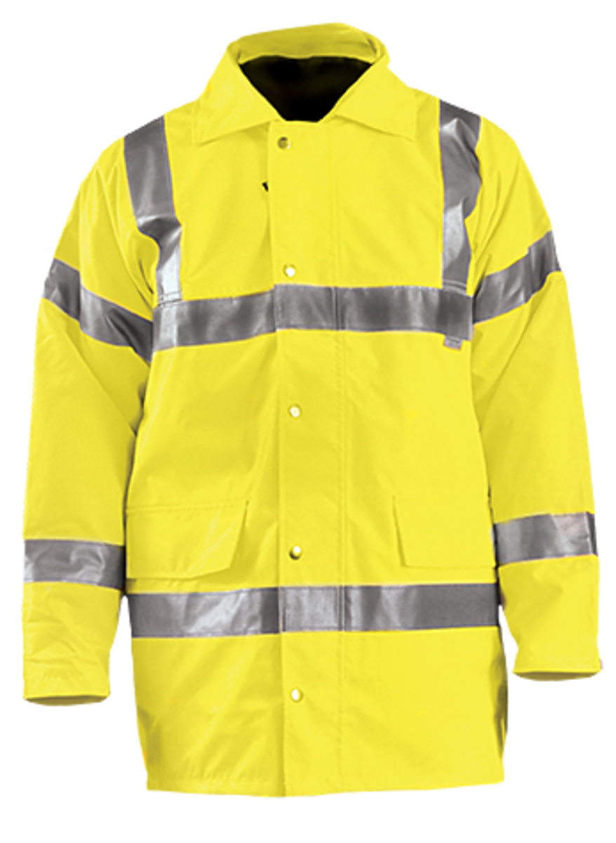 OccuNomix Large Hi-Viz Yellow Polyester 5-in-1 Jacket