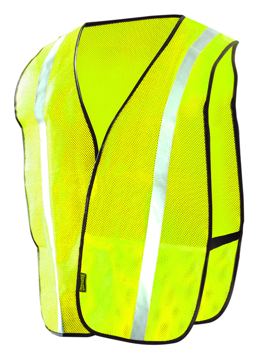 OccuNomix X-Large Hi-Viz Yellow And Yellow Mesh Vest With Front Hook And Loop Closure