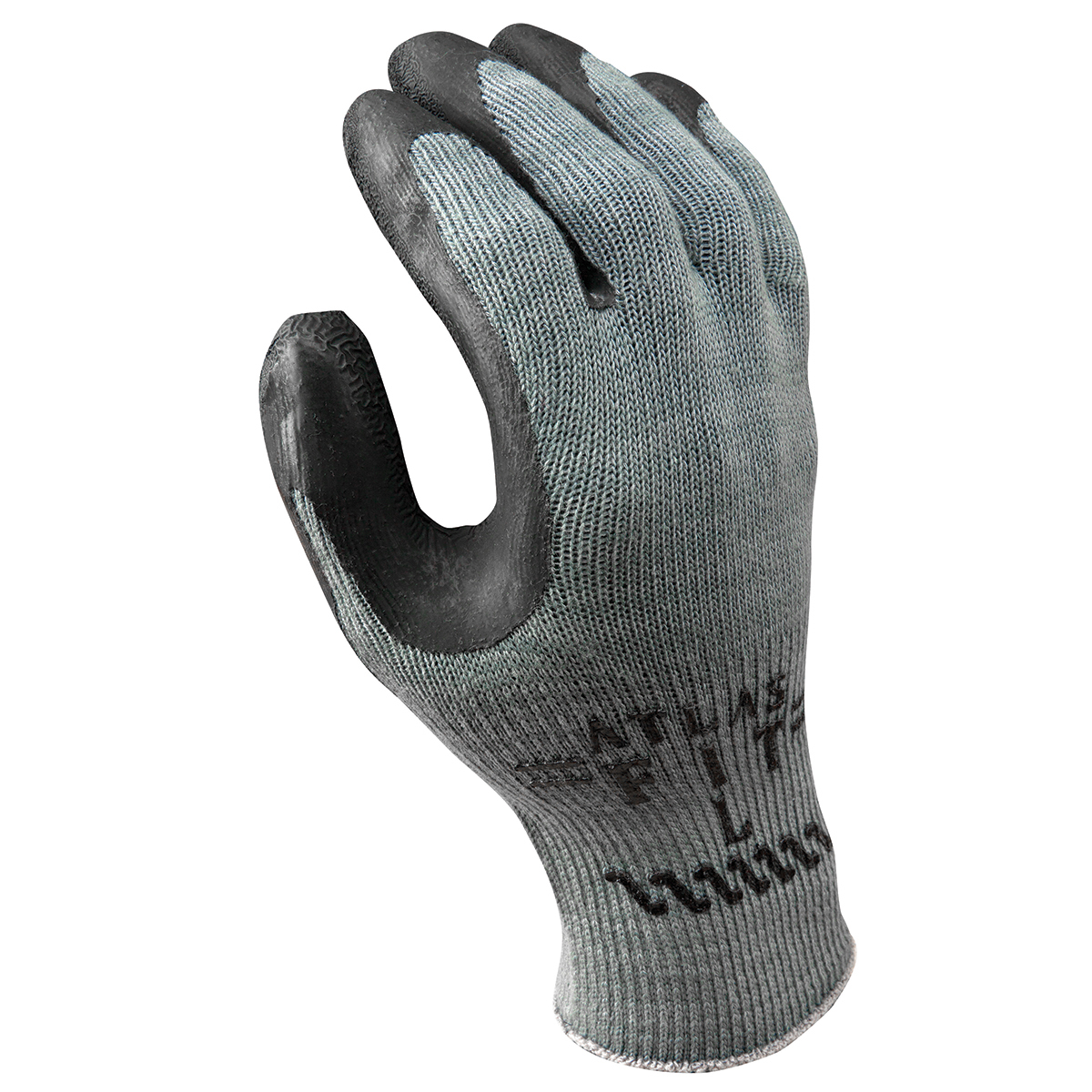 SHOWA® Size 10 ATLAS® 10 Gauge Natural Rubber Palm Coated Work Gloves With Cotton And Polyester Liner And Knit Wrist