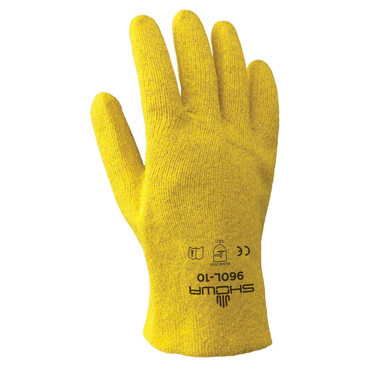 SHOWA® Size 9 Heavy Duty PVC Full Hand Coated Work Gloves With Cotton Liner And Slip-On Cuff