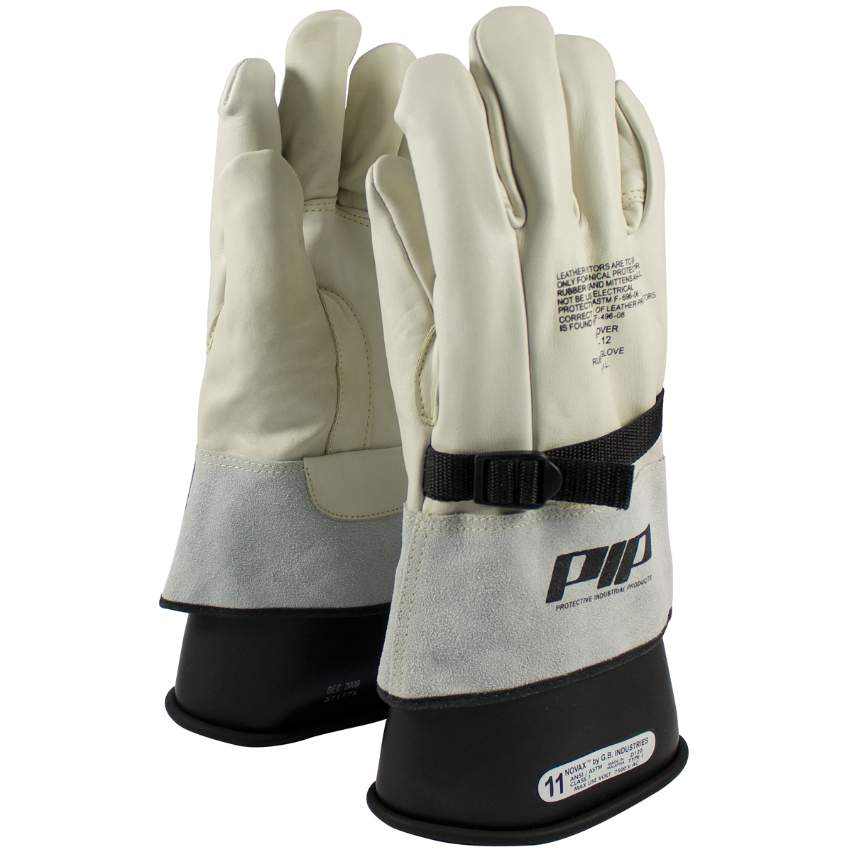 PIP® Size 9 Natural Cowhide Class 1 - 2 Linesmens Gloves
