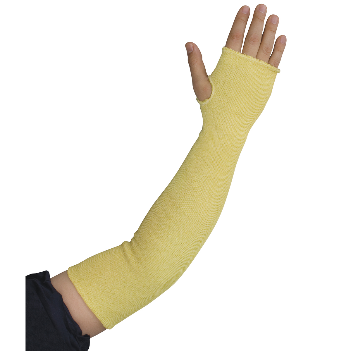 PIP® One Size Fits Most Yellow 2-Ply Kevlar® Cut Resistant Sleeve With Thumb Hole