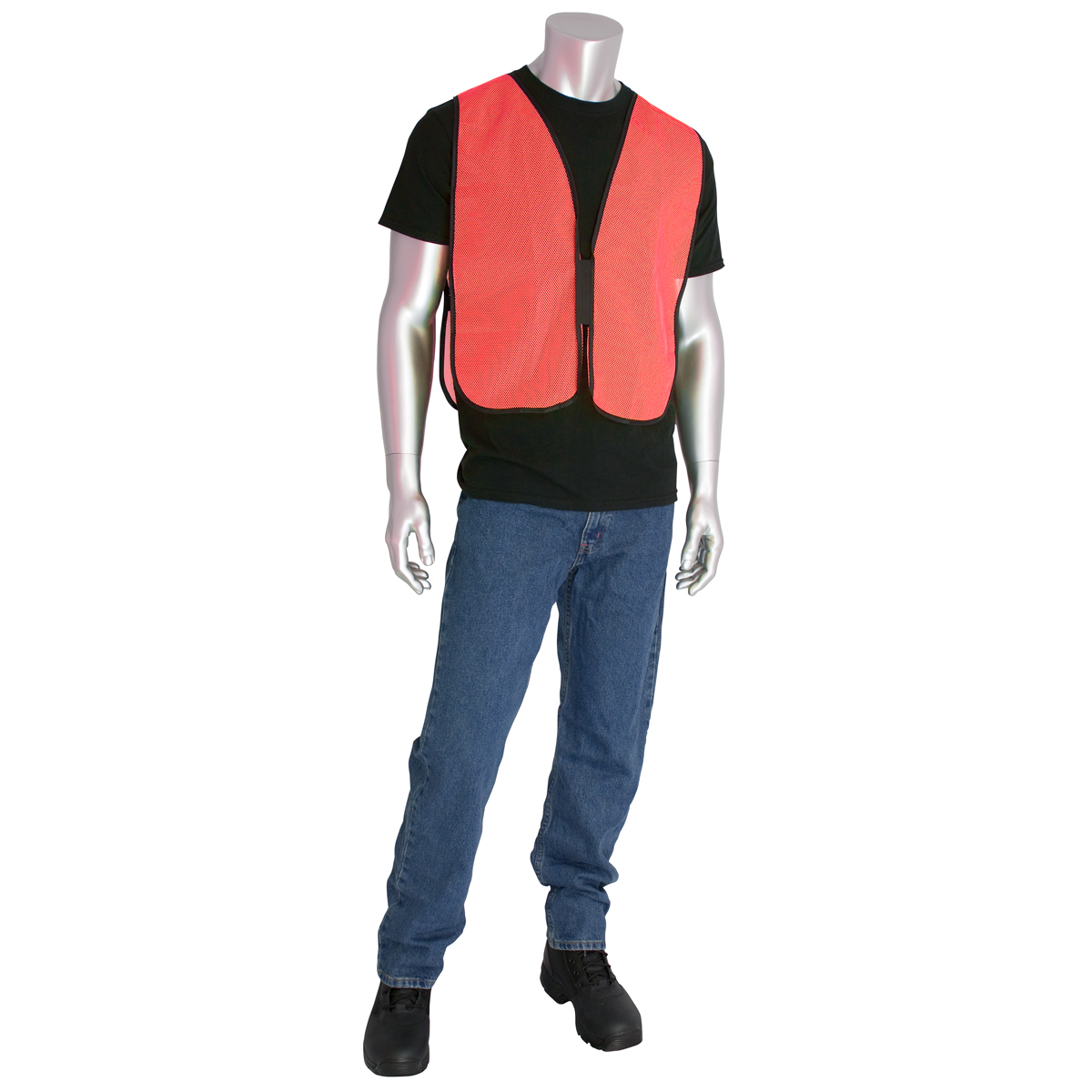 PIP® One Size Fits Most Hi-Vis Orange And Hi-Vis Yellow Mesh Safety Vest