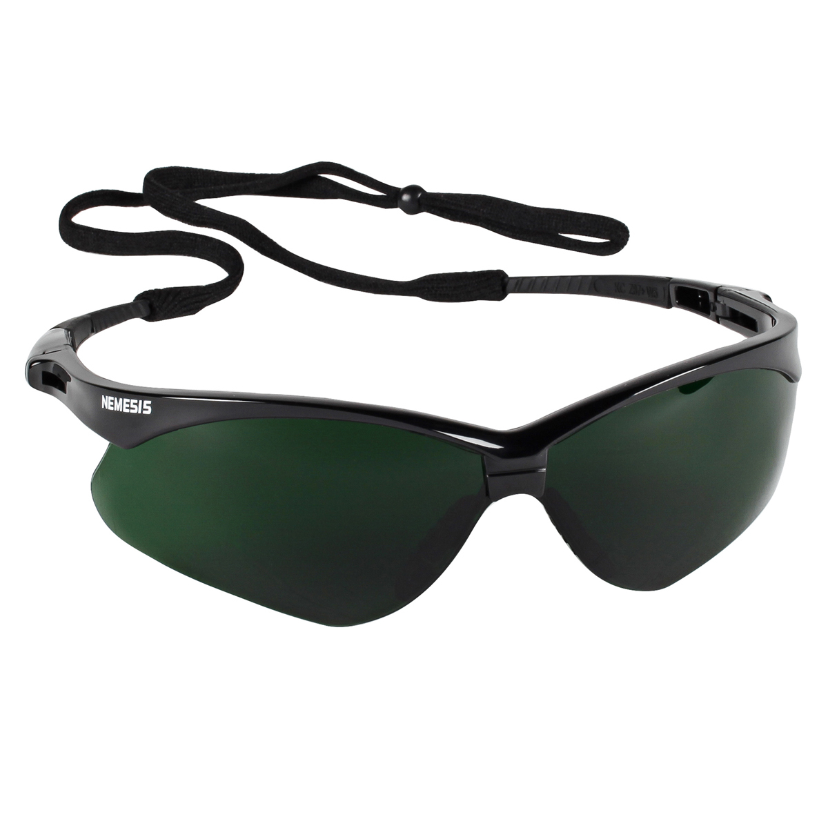 Kimberly-Clark Professional* KleenGuard™ Nemesis* Black Safety Glasses With Green/Shade 5 IRUV Hard Coat Lens (Availability rest