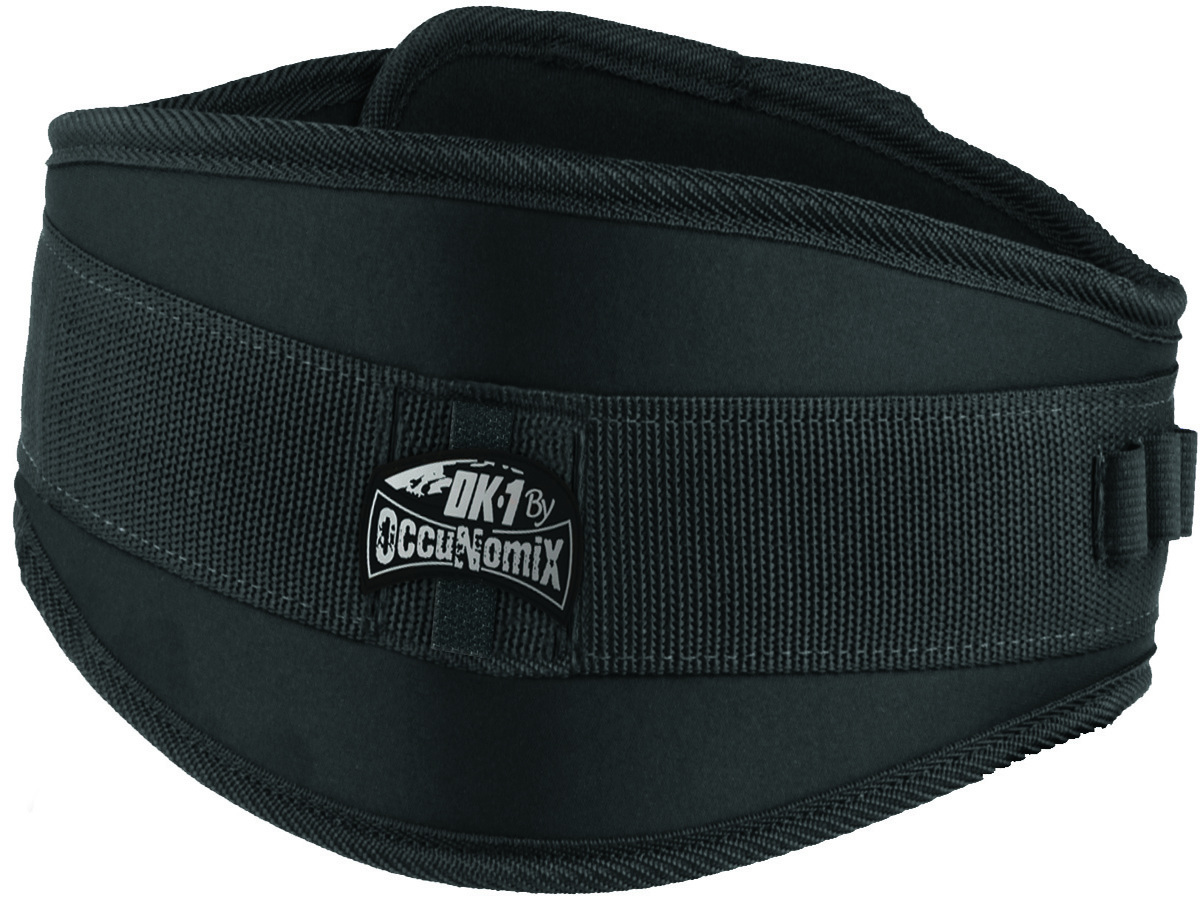 OccuNomix 3X Black OK-1 Foam Rubber/Polyester Back Support