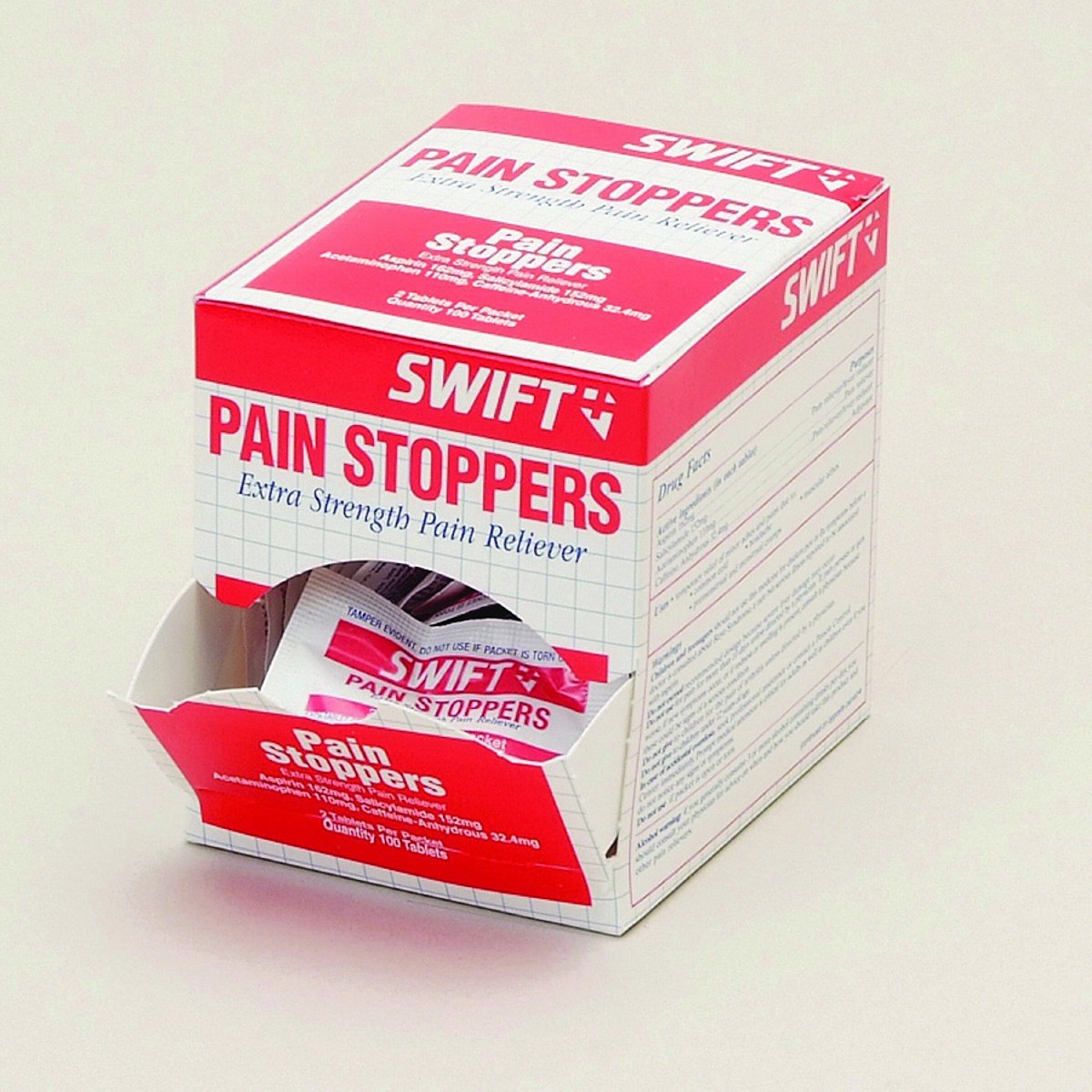 Honeywell Pain Stoppers Pain Relief Tablets (2 Per Pack, 50 Packs Per Box)