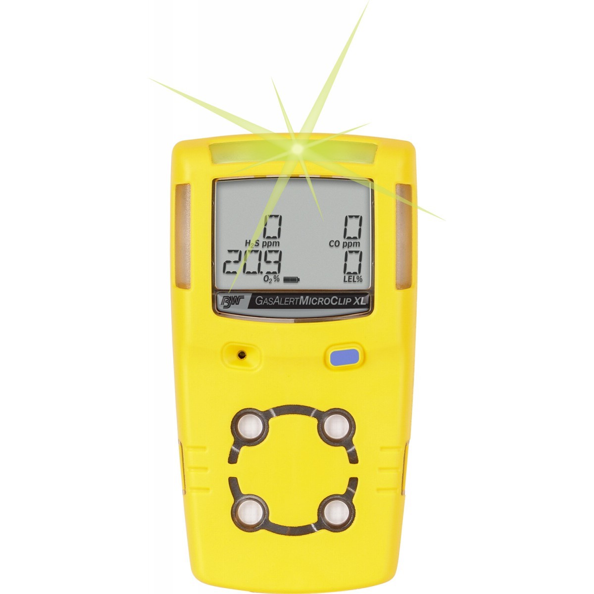 BW Technologies by Honeywell MicroClipXL™ Portable Hydrogen Sulfide And Carbon Monoxide Monitor