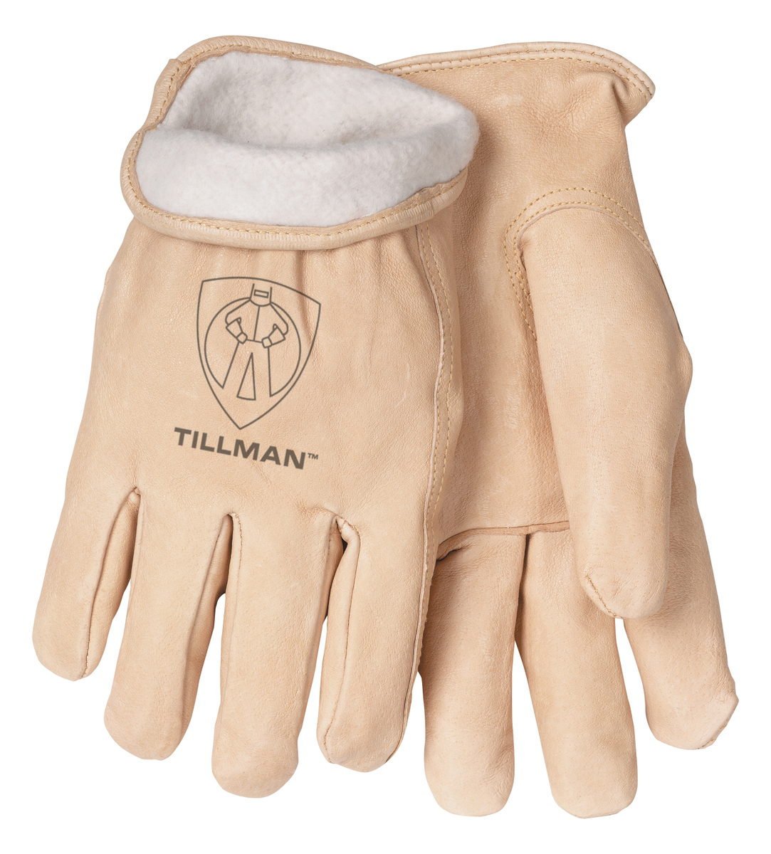 Tillman® Medium Pearl Pigskin Fleece Lined Cold Weather Gloves