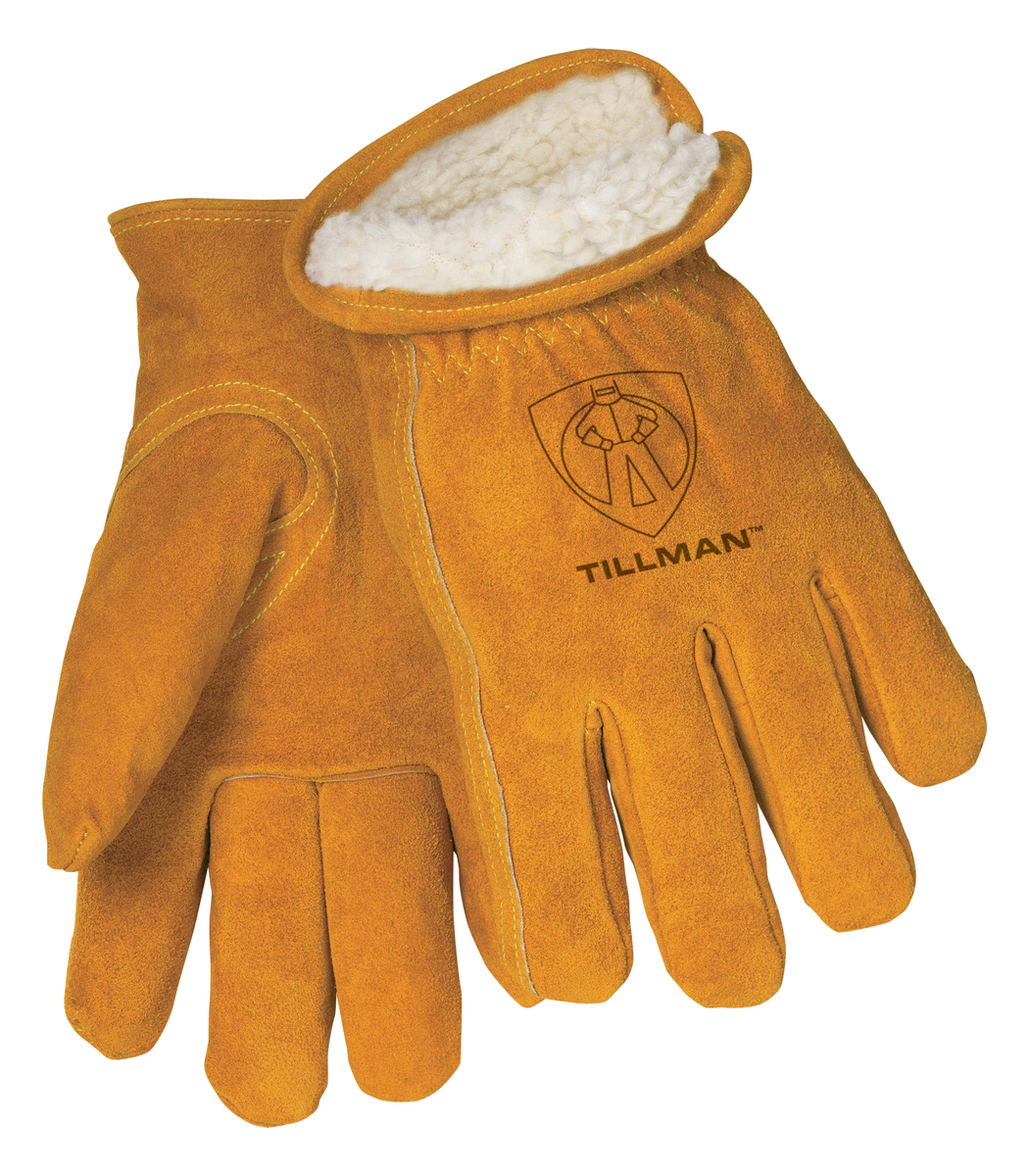 Tillman® Medium Brown Cowhide Pile Lined Cold Weather Gloves