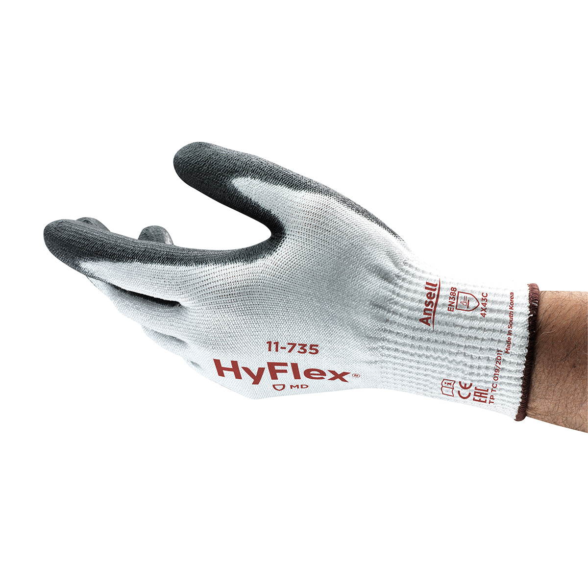 Ansell HyFlex® 10 Gauge INTERCEPT™ Technology Cut Resistant Gloves With Polyurethane Coated Palm