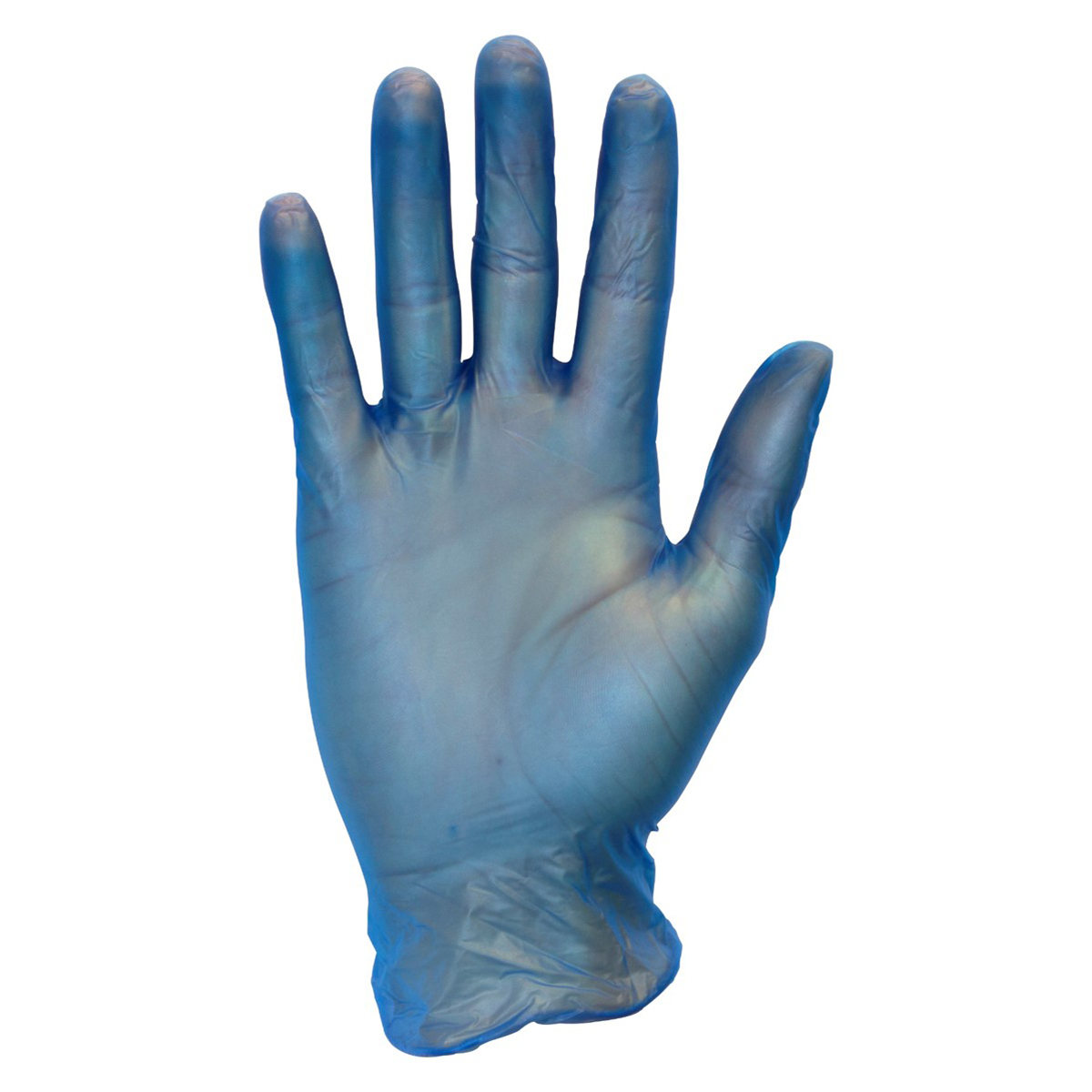 RADNOR® Medium Blue 4.5 mil Latex-Free Vinyl Lightly Powdered Disposable Gloves (100 Gloves Per Box) (Availability restrictions
