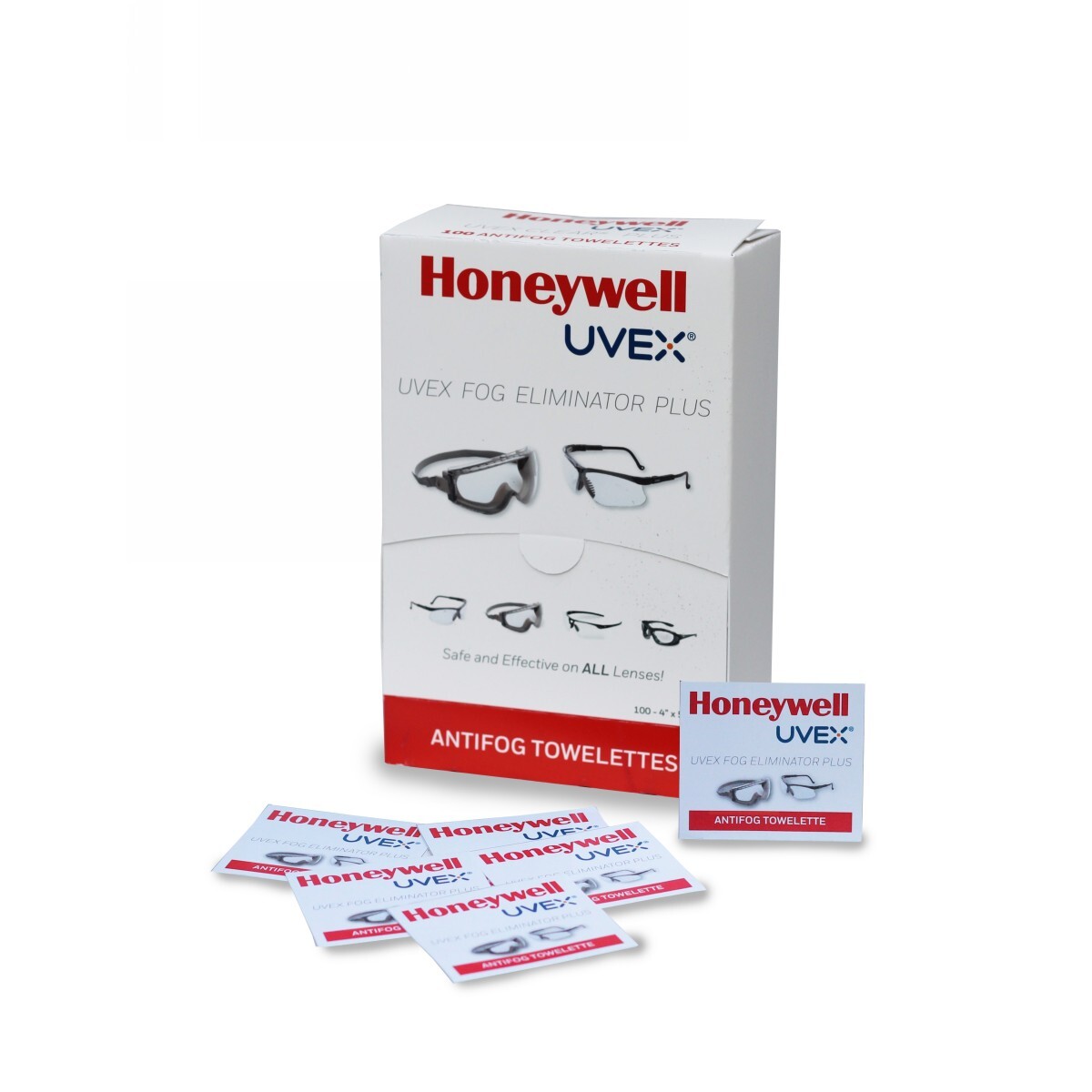 Honeywell White Uvex® Anti-Fog Wipe