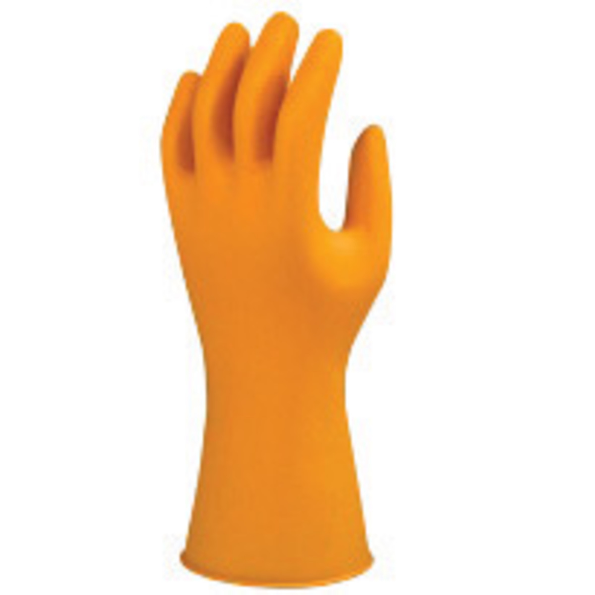 Ansell Size 7.5 Orange Versatouch™ Flock Lined 17 mil Natural Rubber Latex Chemical Resistant Gloves