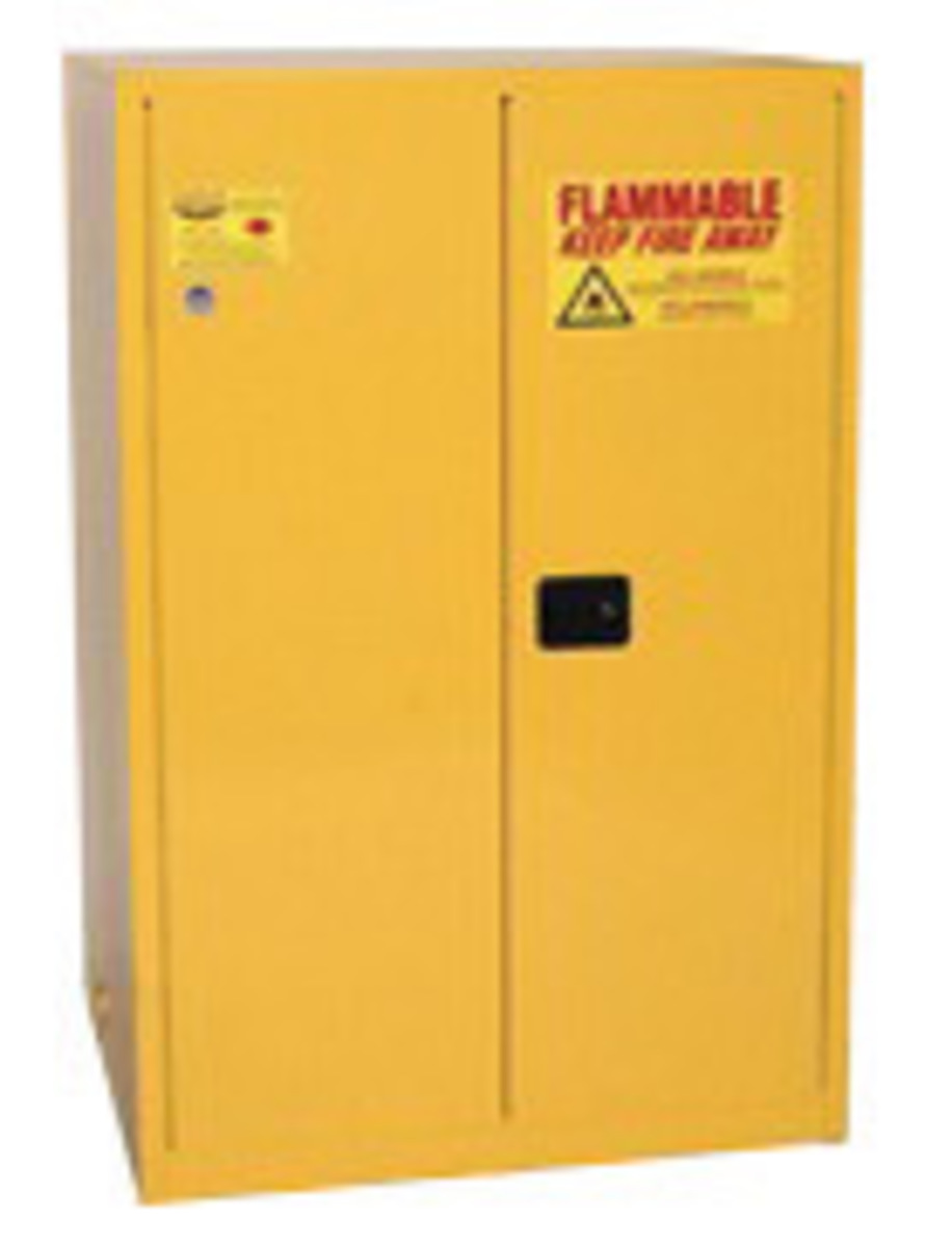Eagle 60 Gallon Yellow Tower™ 18 Gauge Steel Safety Storage Cabinet