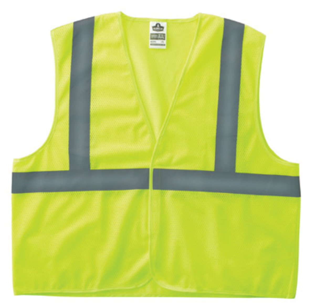 Ergodyne 2X - 3X Lime GloWear® 8205Z Polyester Mesh Super Economy Vest