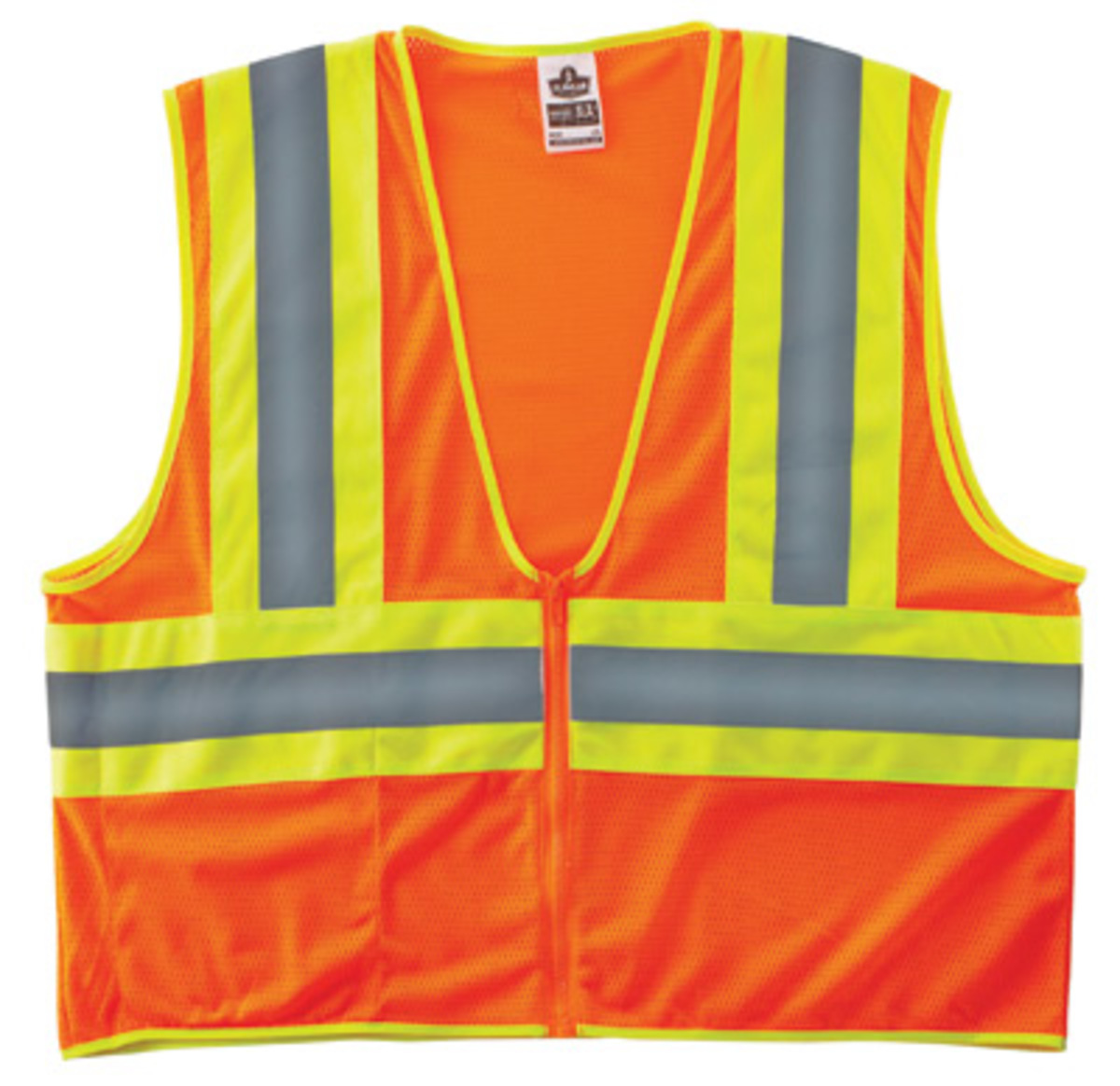 Ergodyne 2X - 3X Orange GloWear® 8229Z Polyester Mesh Economy Two-Tone Vest