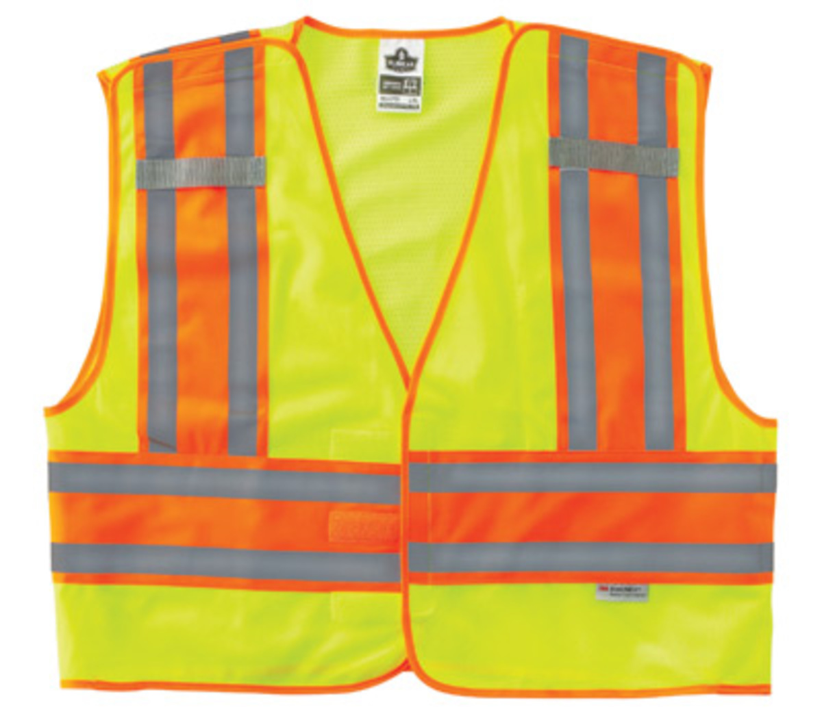 Ergodyne Small - Medium Lime GloWear® 8244PSV Polyester/Polyester Mesh Public Safety Vest With Mesh Back