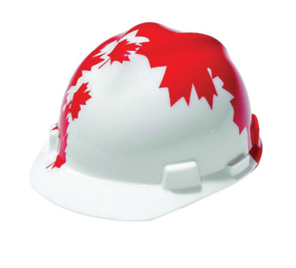 MSA Red Polyethylene Cap Style Hard Hat With Ratchet/4 Point Ratchet Suspension
