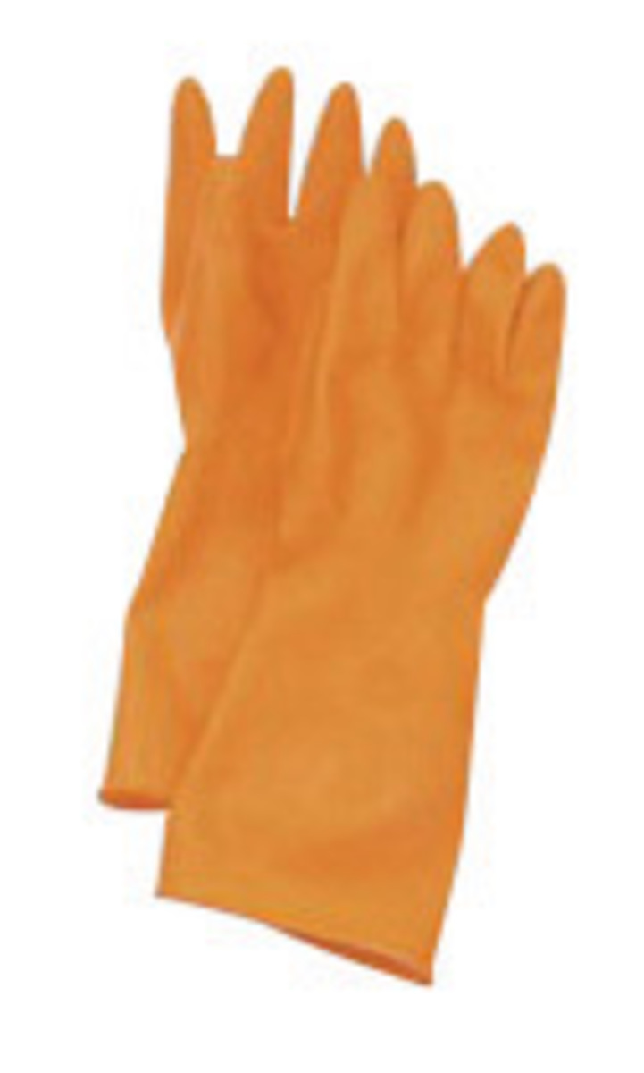 Honeywell Size 8 Orange AK Cleanroom 20 mil Unsupported Latex And Rubber Chemical Resistant Gloves