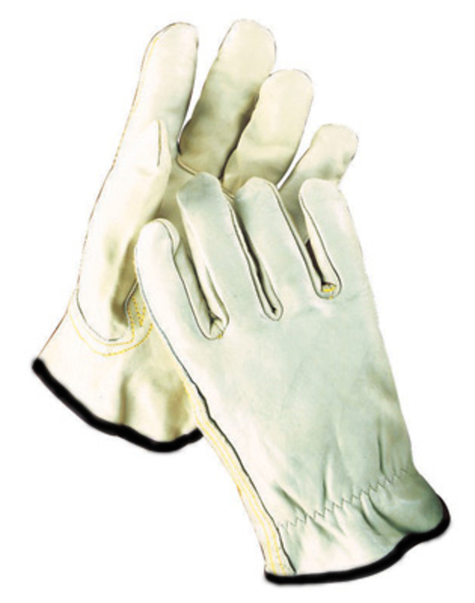 RADNOR® Premium Grain Cowhide Unlined Drivers Gloves