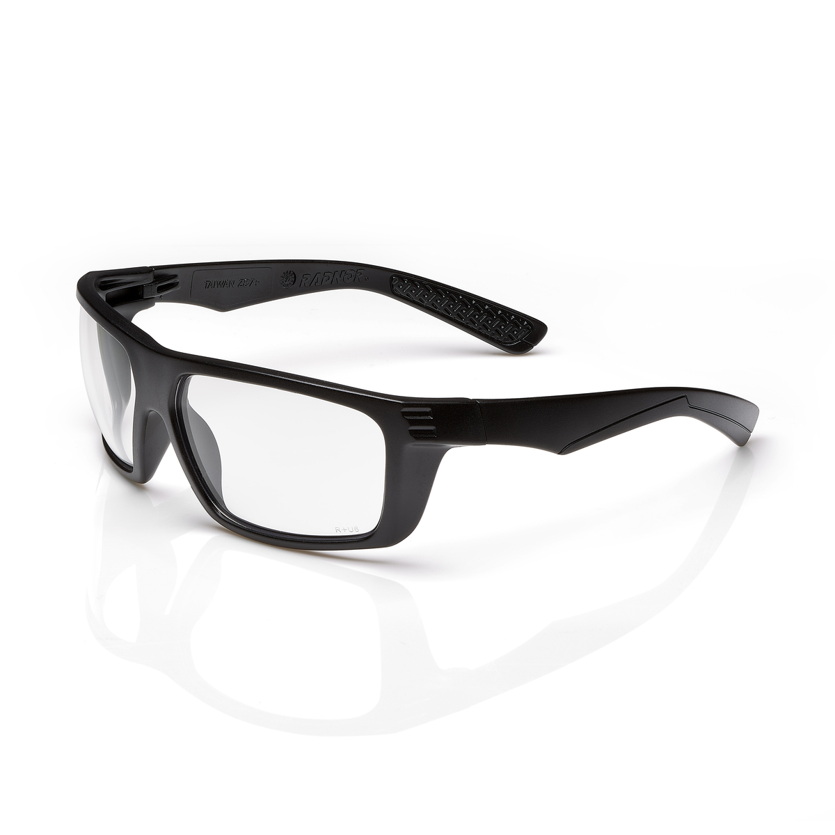 RADNOR® Dynamo™ Black Safety Glasses With Clear Anti-Scratch Lens (Availability restrictions apply.)