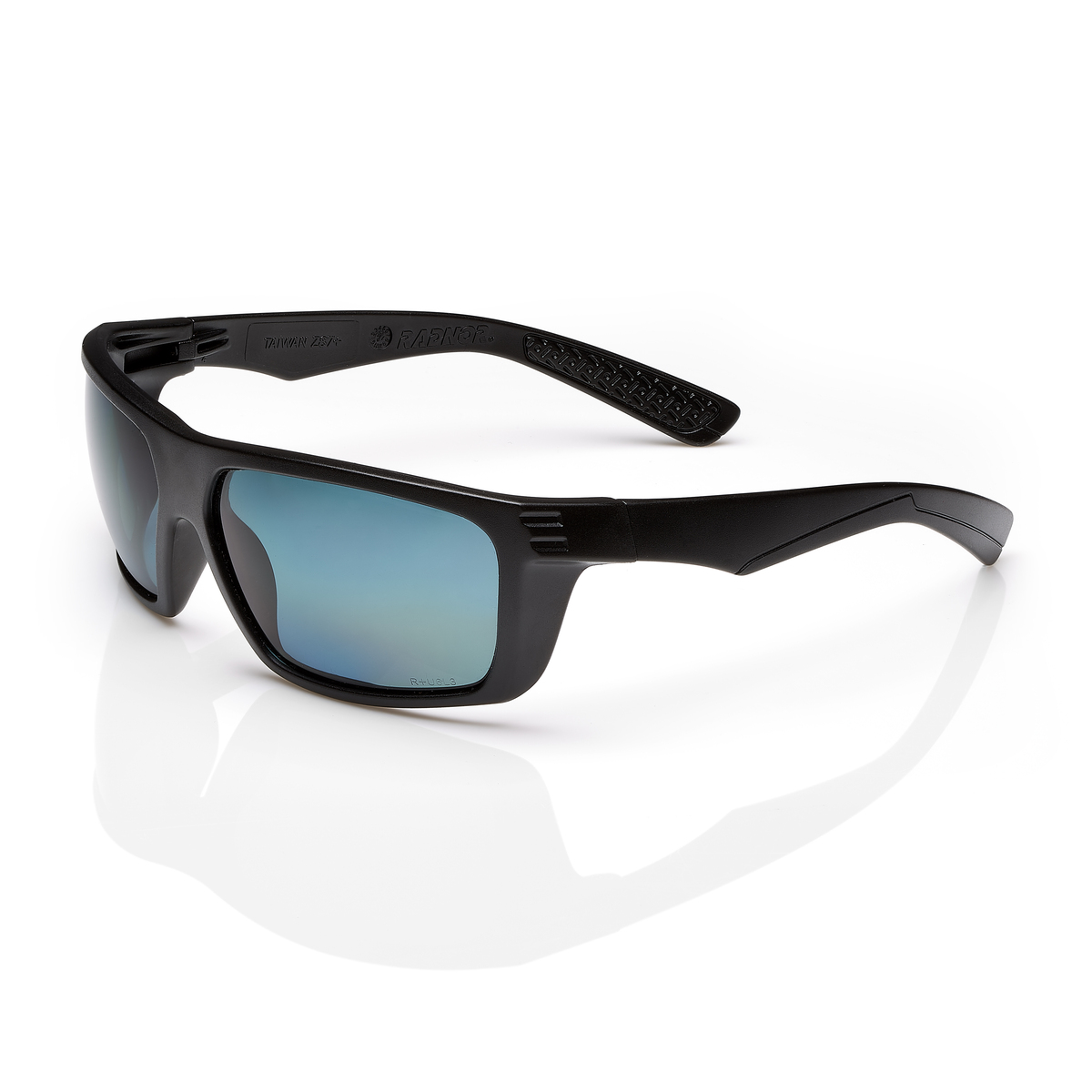 RADNOR® Dynamo™ Black Safety Glasses With Gray Polarized Anti-Scratch Lens (Availability restrictions apply.)