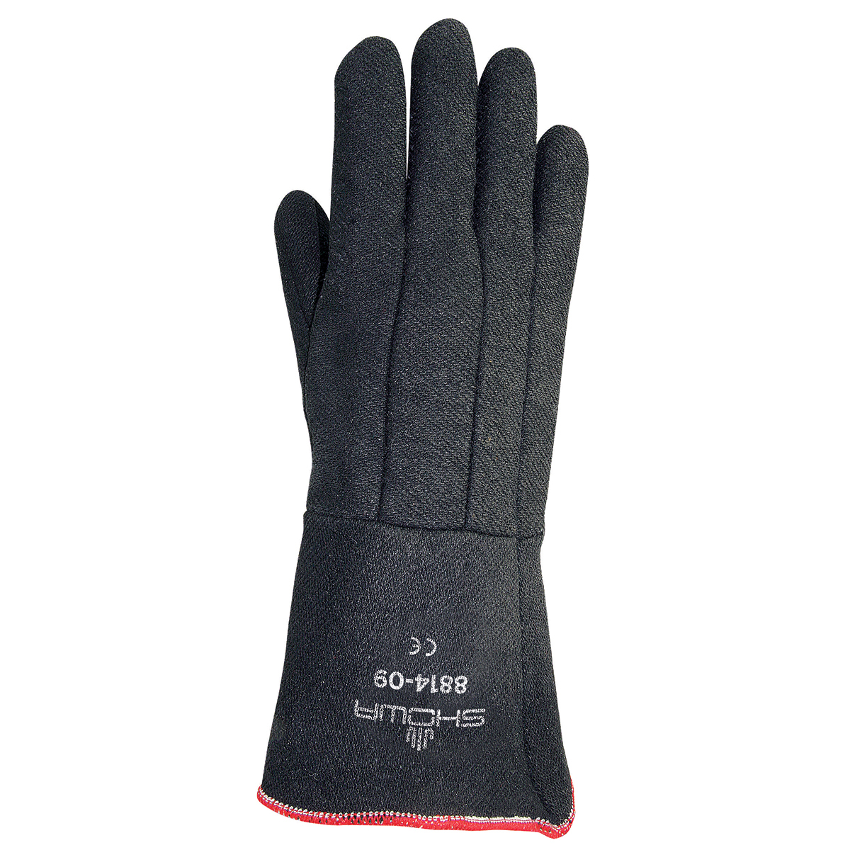 SHOWA® 8814 Size 10 14” Black Non-Woven Heat Resistant Gloves With Gauntlet/Slip-On Cuff And Insulated Lining