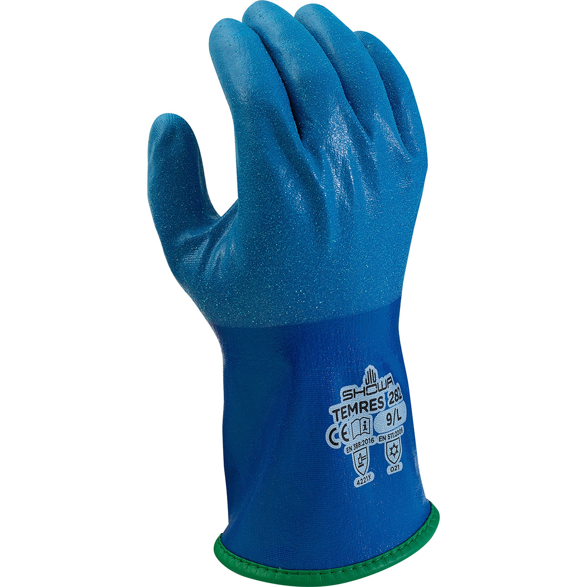 SHOWA™ Size 8 Blue SHOWA® TEM-RES Polyurethane Insula B13282M-08 for sale online at autumn supply