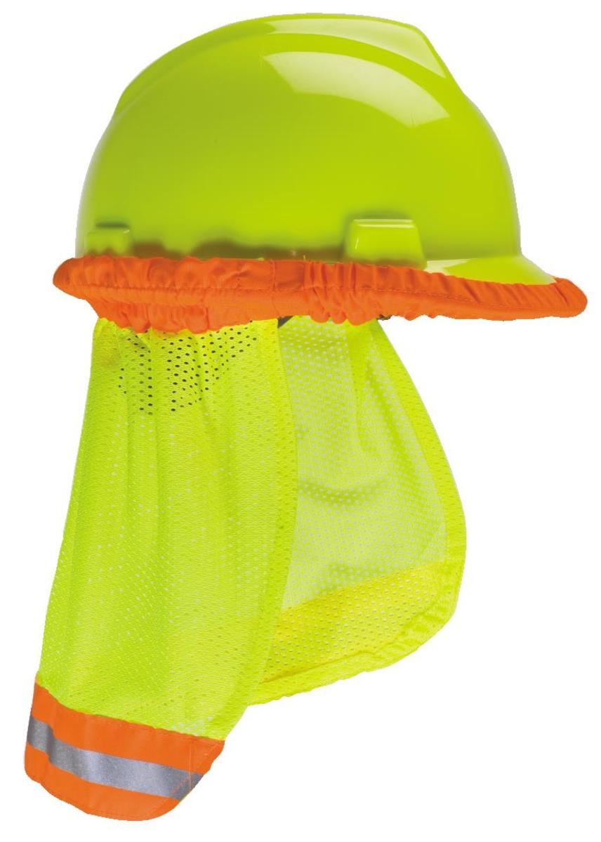 MSA Yellow/Green Polyester MSA Sunshield