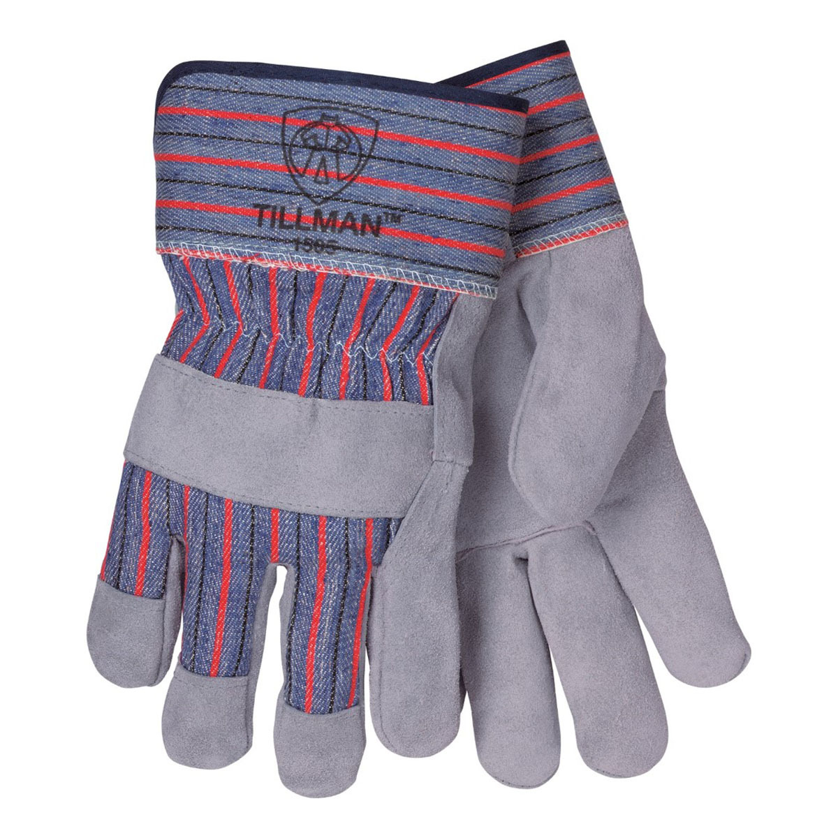 Tillman XLarge Blue Red And Gray Shoulder Split Leath TIL1505XLB for sale online at autumn supply