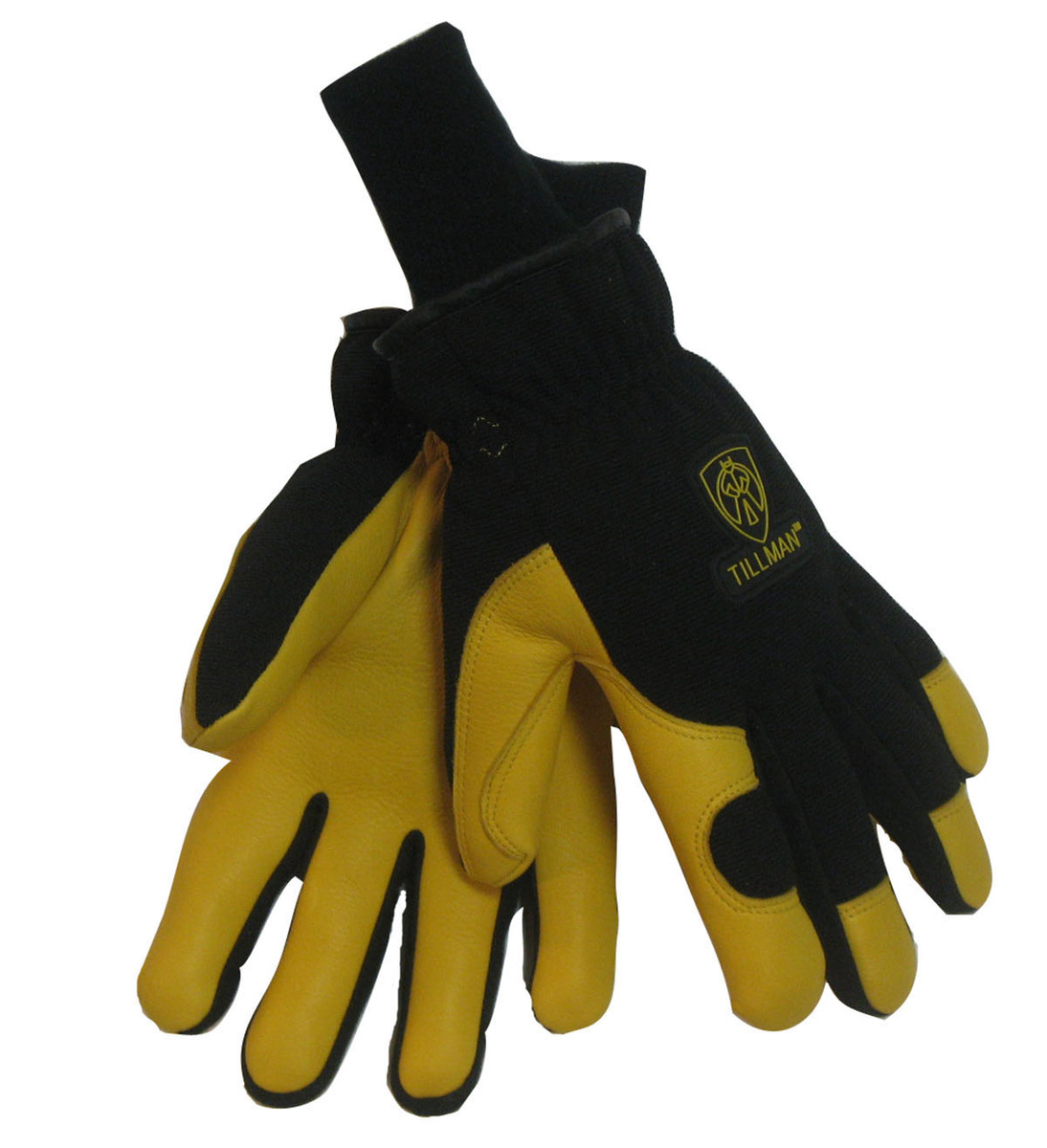 Tillman® X-Large Black And Yellow Nylon And Spandex And Deerskin Thinsulate™ Lined Cold Weather Gloves