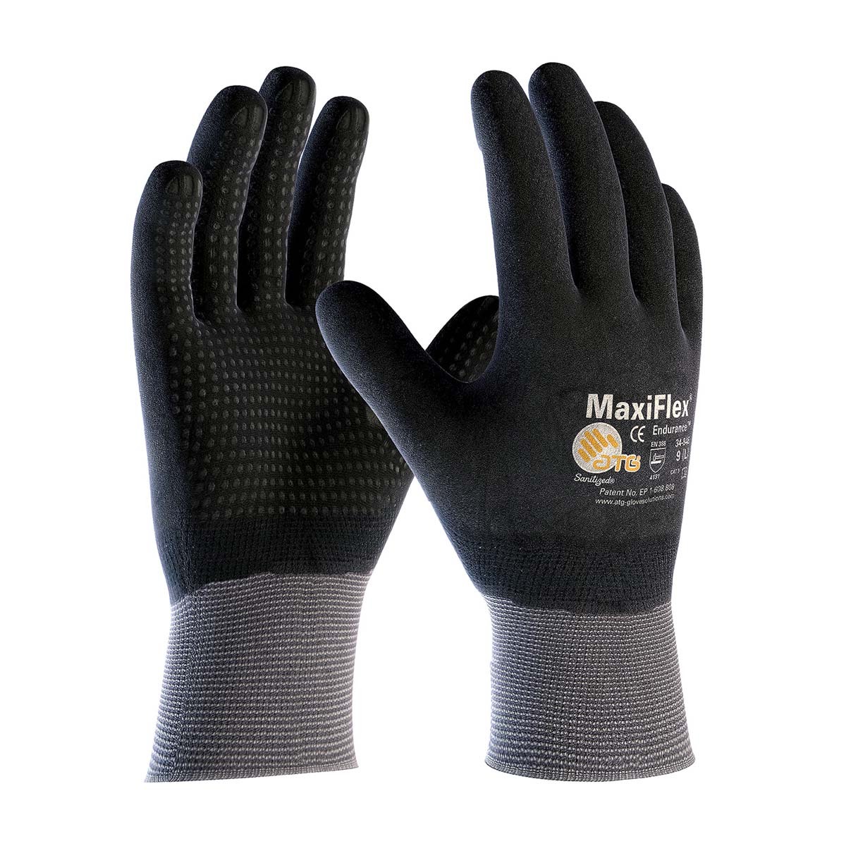 PIP® Size 2X MaxiFlex® Ultimate by ATG® Nitrile Work Gloves With Nylon/Lycra Liner And Knit Wrist