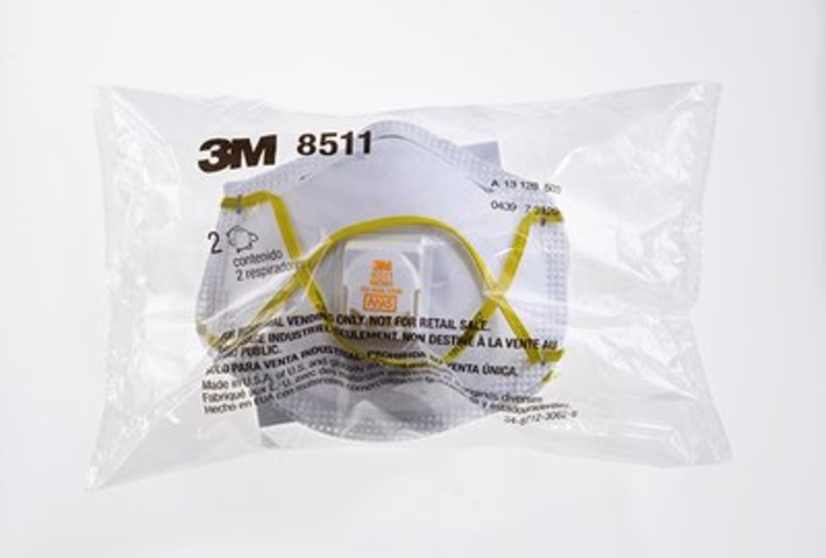 3M™ Standard 8511 Series Half Face DustParticles Disposable Air Purifying Respirator (Availability restrictions apply.)