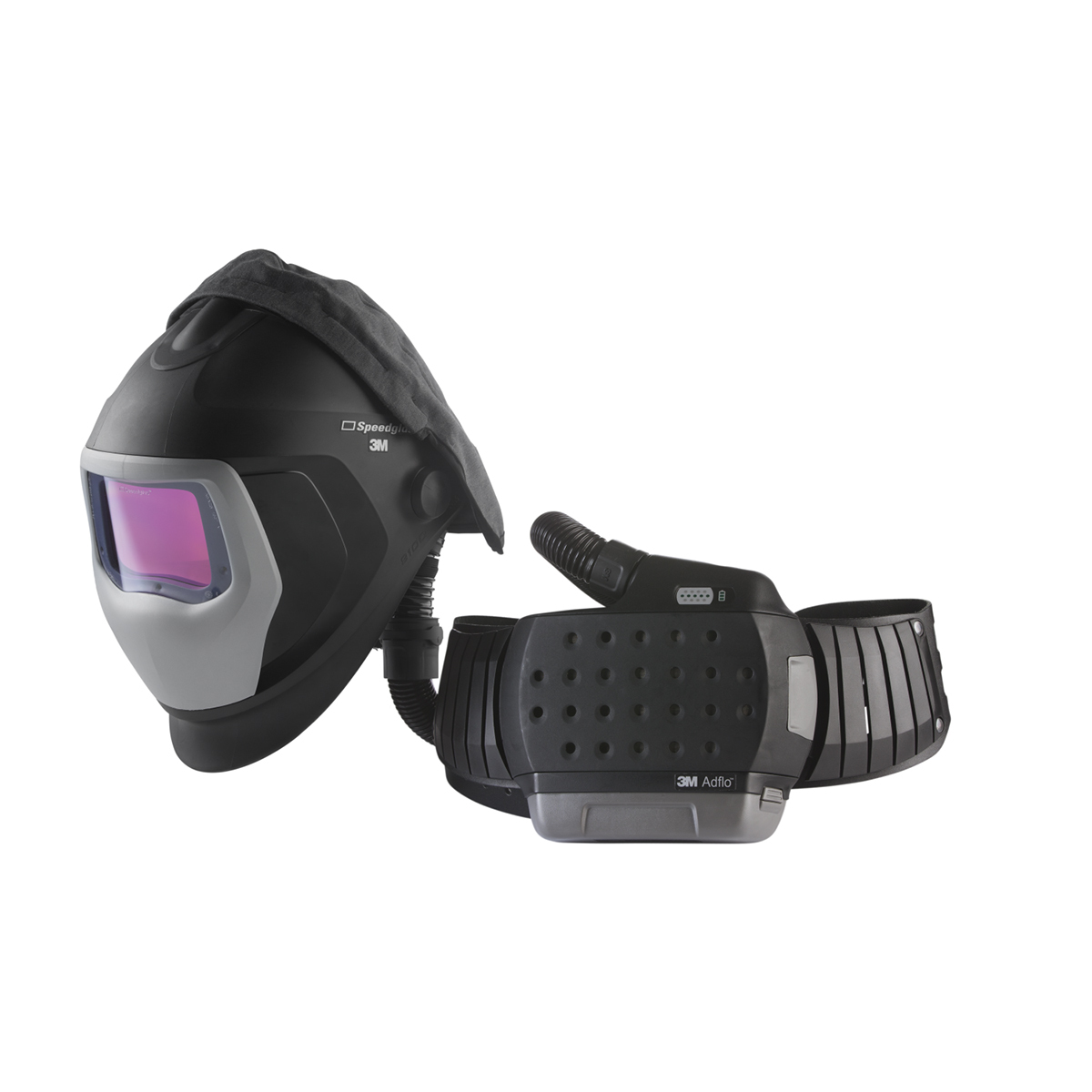 3M™ Adflo™ Powered Air Purifying Respirator HE System With 3M™ Speedglas™ Welding Helmet 9100-Air, 35-1101-30iSW 3M™ Adflo™ Powered Air Purifying Respirator HE System With 3M™ Speedglas™ Welding Helmet 9100-Air, 35-1101-30iSW