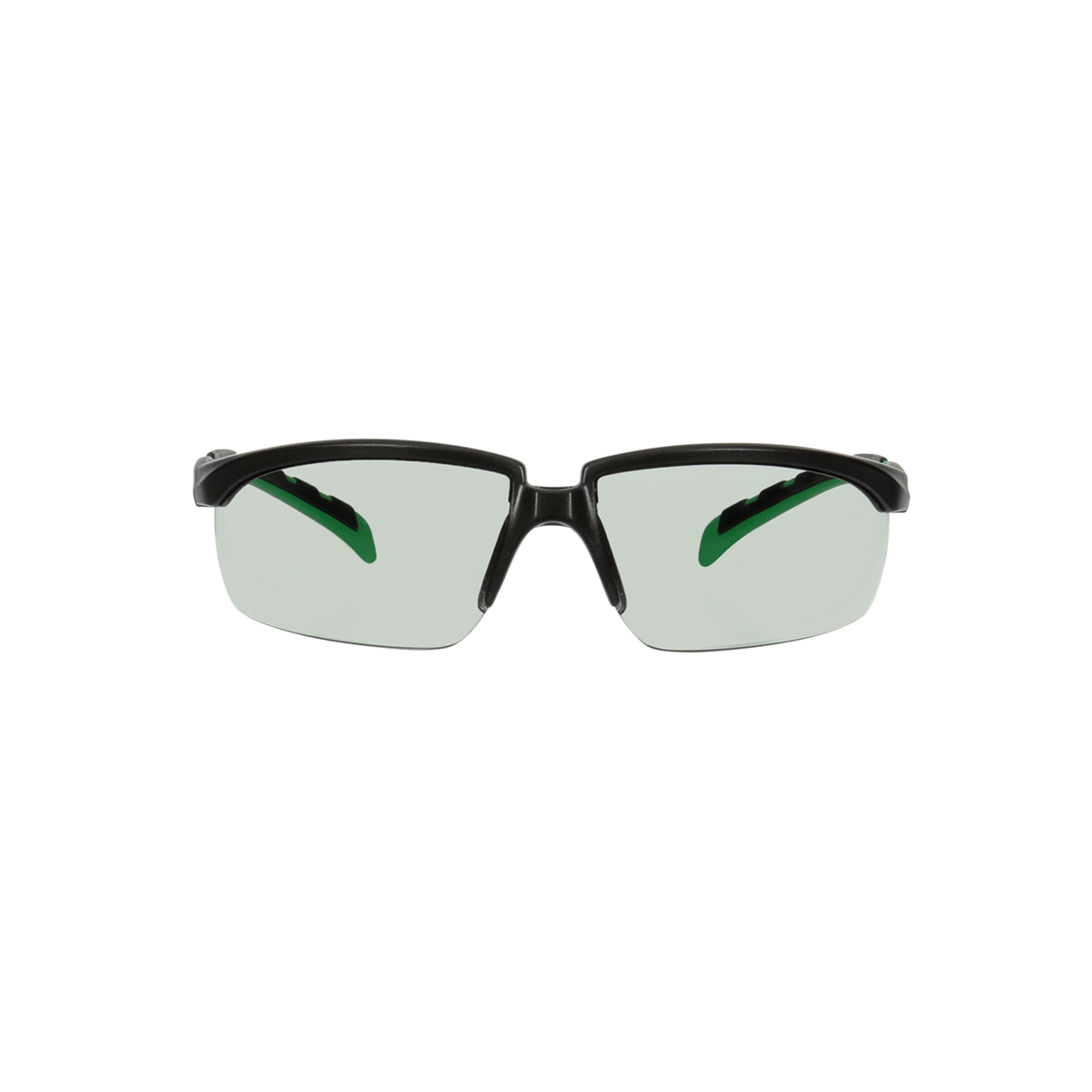 3M™ Solus™ 2000 Series, S2017AS-BLK, Black/Green Temples, IR 1.7 Gray Anti-Scratch lens