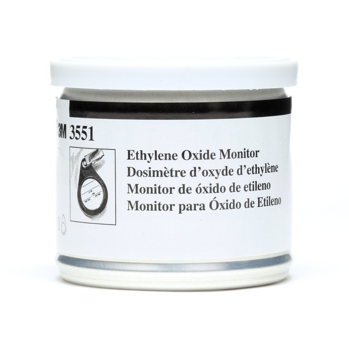 3M™ 3551 Ethylene Oxide Air Monitor For SD-200 Sound Detector With 18-Month Shelf Life 3M™ 3551 Ethylene Oxide Air Monitor For SD-200 Sound Detector With 18-Month Shelf Life