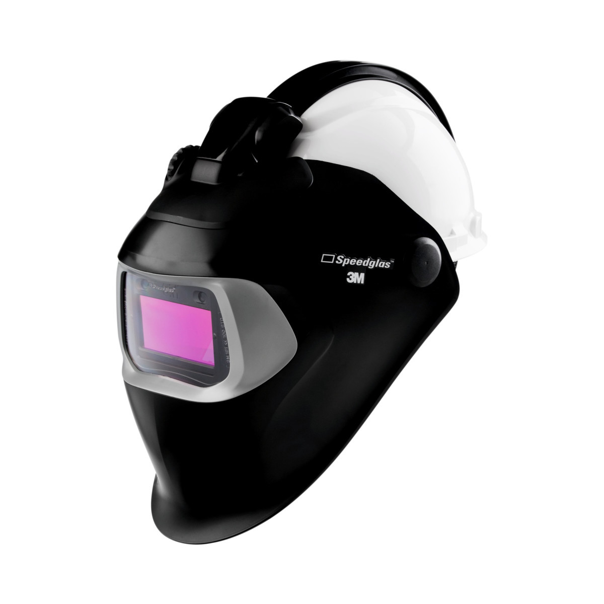 3M™ Speedglas™ Welding Helmet 100 QR, 07-0012-31BL-QR, with Auto-Darkening Filter 100V and Hardhat, H-701R 3M™ Speedglas™ Welding Helmet 100 QR, 07-0012-31BL-QR, with Auto-Darkening Filter 100V and Hardhat, H-701R
